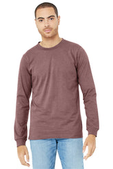 BELLA+CANVAS® Unisex Heather CVC Long Sleeve Tee - Heather Mauve - 2XL